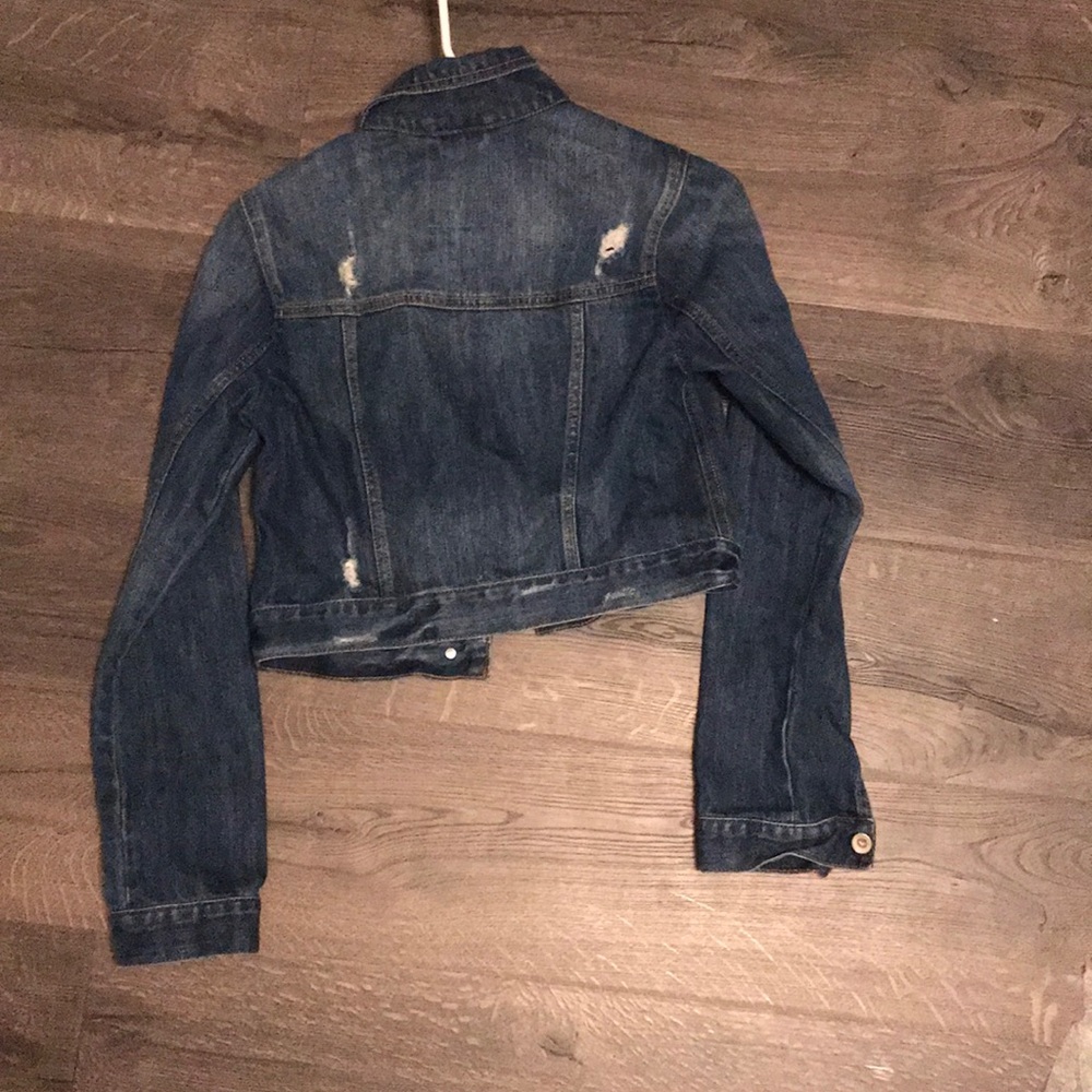 Distressed jean jacket - Picture 2 of 2
